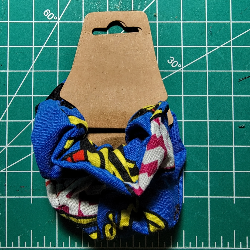Set of Handmade tiny Nascar Scrunchies